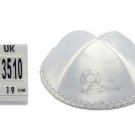 13510- LOT OF 75 CUSTOM KIPPOT WHITE SATIN KIPPA "BAR MITZVAH" KIPPA CUSTOM KIPPOT
