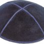 118 pcs UK00194 - C SUEDE BLUE KIPPAH 16 CM with printing for wedding