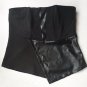 Ashley Stewart Black Size 14 Sleeveless Leather Look Insets Blouse Top Underwire