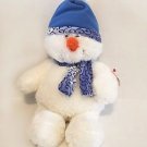 TY Classic Plush Stuffed Snowman in Blue Hat and Scarf 15" with Original Tag