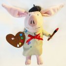Olivia the Pig Painter Artist Spinmaster 10" Plush Stuffed Toy Ian Falconer