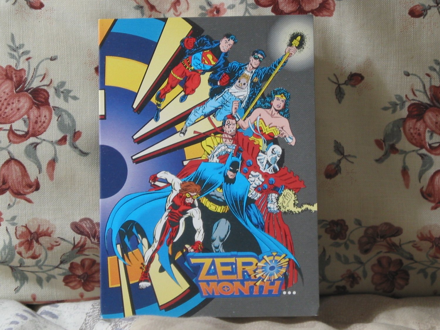 DC ZERO MONTH  Promo Folded Flyer Card 1994 Wizard Comic Book Catalog Release