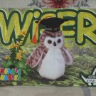BEANIE BABIES Trading Card #156 Wiser The Owl 1999 2nd Edition Series 3