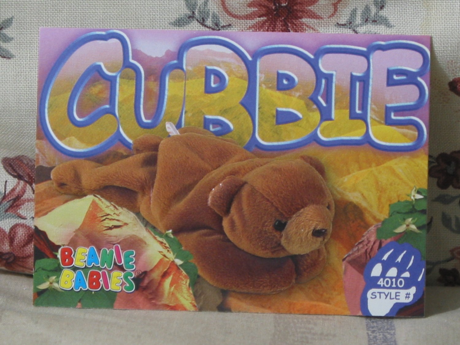 BEANIE BABIES Trading Card #77 Cubbie Brown Bear 1999 2nd Edition Series 3