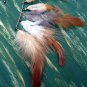 Grizzly Long Feather Ear Cuff Accessory Pheasant Earring Wrap Bohemian Boho Hippie Gypsy