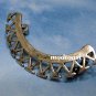 Triangle Bar Ear Cuff Crescent Shape Wrap Earring Antique Silver Designer Style Body Armor