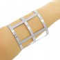 Cross Cuff Open Design Bracelet Silver Armor Designer Style Bangle Geometric