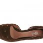 Type Z Aurora Brown Suede Womens Size 9 Shoes Heels Dress Peep Toe Pumps Platform Metal Studs