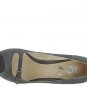 Type Z Roxie Gray Suede Womens Size 9.5 Stiletto Shoes Open Toe Dress Heels Pumps Leather