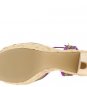 Nine West Ciscoann Platform Shoes Pumps Sandal Heels Chunky Metallic Pink Purple Tan Womens 9.5