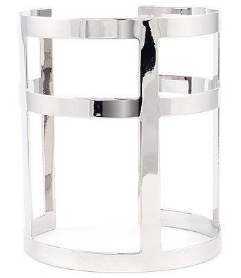 Cross Cuff Open Design Bracelet Silver Armor Designer Style Bangle Geometric