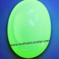 Arty Oval Ring Neon Opal Ultraviolet Light UV Glass Glow in the Dark Silver Artsy Chunky Size 6