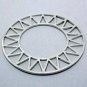 Celestial Geometric Abstract Bracelet Celestial Openwork Sun Design Cuff Silver Zig Zag Tribal Armor