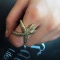 Starfish Wrap Ring Ocean Jewelry Beach Mermaid Nautical Antique Gold Statement Size 7 7.5