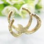 Starfish Wrap Ring Ocean Jewelry Beach Mermaid Nautical Antique Gold Statement Size 7 7.5