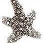 Starfish Wrap Ring Antique Silver Armor Beach Jewelry Textured Star Statement Adjustable Style