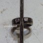 Boho Stick Cross Ring Textured Knuckle Indie Bohemian Statement Antique Silver Size 6 6.5