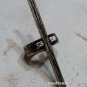 Boho Stick Cross Ring Textured Knuckle Indie Bohemian Statement Antique Silver Size 6 6.5
