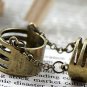 Chain Link Midi Ring Bohemian Indie Tribal Boho Antique Vintage Brass Cage Armor Chains Size 7.5