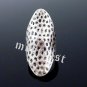 Hammered Knuckle Ring Antique Silver Avant Garde Boho Indie Armor Tribal Size 5