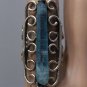 Aqua Aura Druzy Crystal Quartz Point Swirl Ring Antique Silver Adjustable Boho Gypsy Statement OOAK
