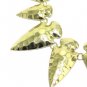Arrow Necklace & Earrings Set Hammered Metal Spikes Arrowheads Boho Tribal Gold Statement