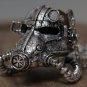 Face Mask Statement Helmet Necklace Steampunk Chain Armor Silver Men Women