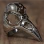 Raven Crow Skull Statement Ring Chunky Bird Knuckle Art Silver Goth Wicca Pagan