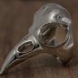 Raven Crow Skull Statement Ring Chunky Bird Knuckle Art Silver Goth Wicca Pagan