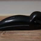 Large Carved Black Obsidian Stone Raven Bird Skull Necklace Mens Womens Statement Crow Black Cord