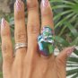 Skull Biker Ring Stainless Steel Men Women Statement  TItanium Rocker Punk Size 8