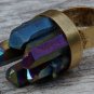 Titanium Rainbow Druzy Ring Antique Gold Crystal Quartz Points Drusy Boho Statement
