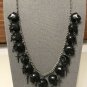 Skull & Dagger Cross Necklace Black Silver Day of the Dead Oxidized Chain Dia de Los Muertos