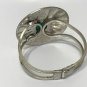 Southwestern Style Turquoise Stone Cuff Bracelet Chunky Natural Blue Silver Western Sun