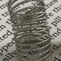 Long Textured Spring Style Cage Knuckle Ring Silver Armor Jewelry Women Size 6 6.5 7