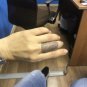 Long Textured Spring Style Cage Knuckle Ring Silver Armor Jewelry Women Size 6 6.5 7