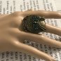 Owl Statement Ring Stretch Women Antique Brass