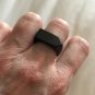 Biker Ring Black Statement Stainless Steel Knuckle Men Women Geometric Metal Size 9