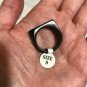 Biker Ring Black Statement Stainless Steel Knuckle Men Women Geometric Metal Size 9