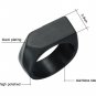 Biker Ring Black Statement Stainless Steel Knuckle Men Women Geometric Metal Size 9