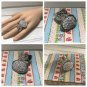 Druzy Style Arty Statement Ring SIZE 5 Knuckle Art Women Silver Metallic Chunky Jewelry