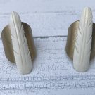 Boho Feather Ring Adjustable Brass Ring Carved Bone Feather