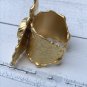Triangle Statement Ring Chunky Red Glass Stone Gold Adjustable Ring Boho Ring