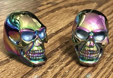 Skull Biker Ring Stainless Steel Men Women Statement  TItanium Rocker Punk Size 9