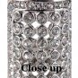 Bling Shield Armor Knuckle Ring Silver Statement Crystals Indie Boho Tribal Size 6.5