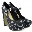 (35-41EUR)women's platform thick high heels dress shoes x104