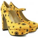 (35-41EUR)women's platform thick high heels dress shoes x104