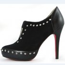 women's 100% sheepskin platform high heels dress shoes x112