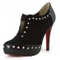 women's 100% sheepskin platform high heels dress shoes x112