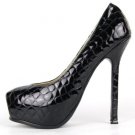 (35-41EUR)women's 100% sheepskin platform high heels dress shoes x111